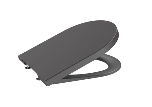 ΚΑΠΑΚΙ ΛΕΚΑΝΗΣ INSPIRA ROUND SOFT CLOSE ONYX ROCA