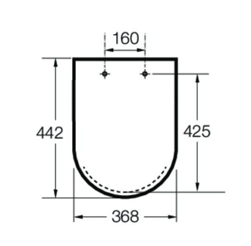 Alternative view of ΚΑΠΑΚΙ ΛΕΚΑΝΗΣ INSPIRA ROUND SOFT CLOSE ONYX ROCA