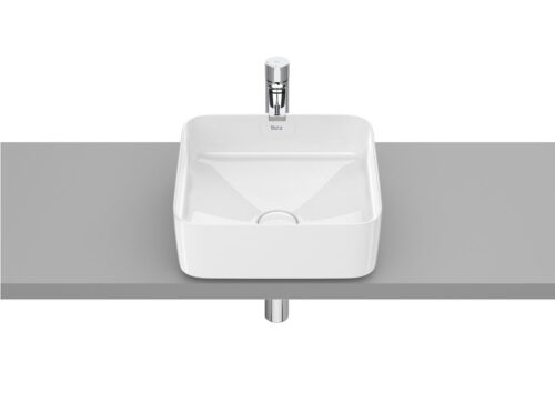 ΓΟΥΡΝΑ INSPIRA SQUARE 37x37cm ΕΛΕΥΘΕΡΗΣ ΤΟΠΟΘΕΤΗΣΗΣ ΛΕΥΚΗ ROCA