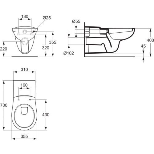 Alternative view of ΛΕΚΑΝΗ ΚΡΕΜΑΣΤΗ MATURA IDEAL STANDARD