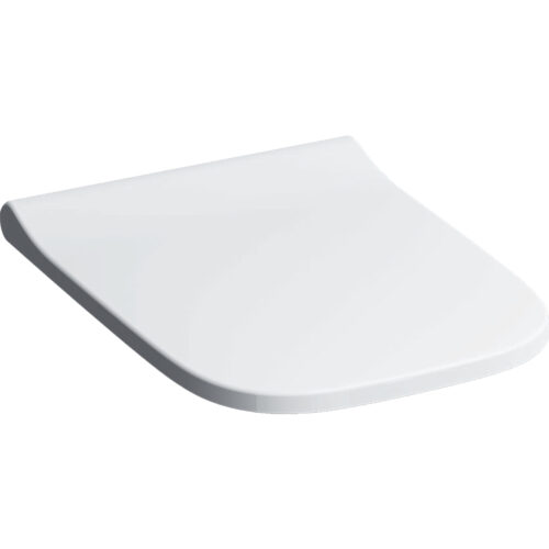 ΚΑΠΑΚΙ ΛΕΚΑΝΗΣ SMYLE SQUARE SLIM SOFT CLOSE ΛΕΥΚΟ GEBERIT