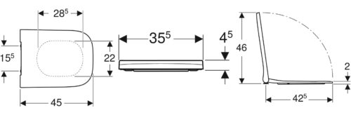 ΚΑΠΑΚΙ ΛΕΚΑΝΗΣ SMYLE SQUARE SLIM SOFT CLOSE QUICK RELEASE ΛΕΥΚΟ GEBERIT 8 1116050001 tech ΚΑΠΑΚΙ ΛΕΚΑΝΗΣ SMYLE SQUARE SLIM SOFT CLOSE QUICK RELEASE ΛΕΥΚΟ GEBERIT