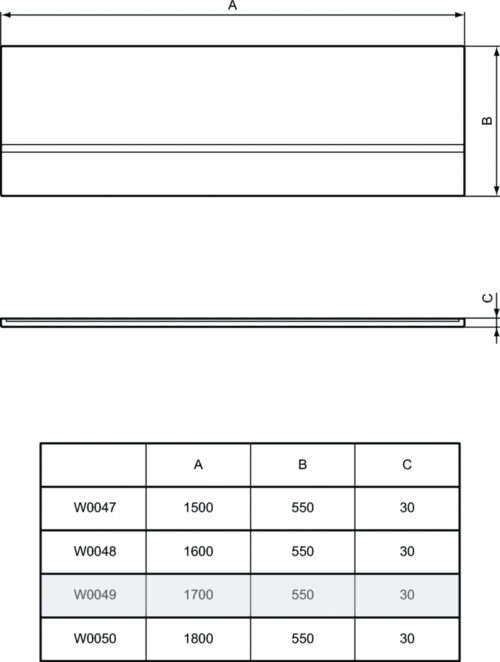 ΠΟΔΙΑ ΜΠΡΟΣΤΙΝΗ SIMPLICITY 170cm ΛΕΥΚΗ IDEAL STANDARD 8 1211040015 tech ΠΟΔΙΑ ΜΠΡΟΣΤΙΝΗ SIMPLICITY 170cm ΛΕΥΚΗ IDEAL STANDARD