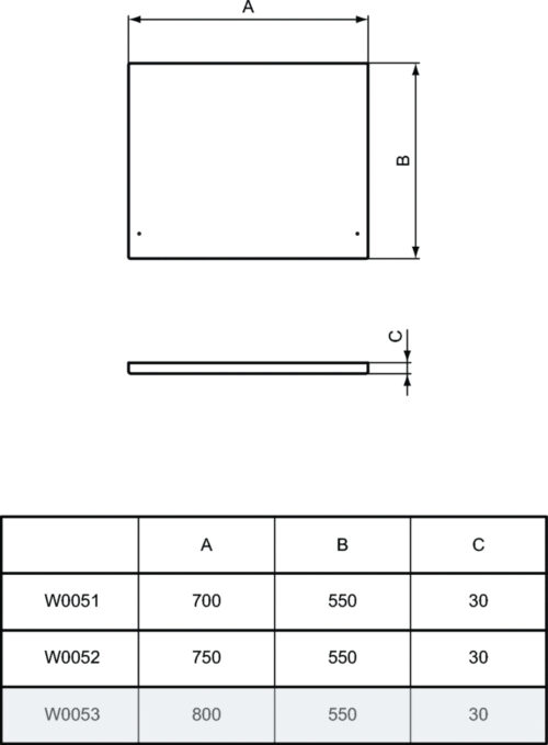 Alternative view of ΠΟΔΙΑ ΠΛΑΙΝΗ SIMPLICITY 80cm ΛΕΥΚΗ IDEAL STANDARD