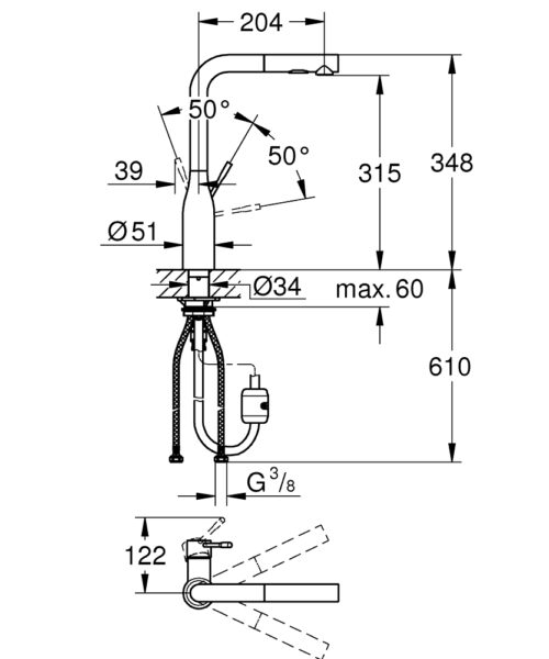 ΜΠΑΤΑΡΙΑ ΝΕΡΟΧΥΤΗ II ESSENCE 30270000 ΧΡΩΜΕ GROHE 8 1301060061 tech ΜΠΑΤΑΡΙΑ ΝΕΡΟΧΥΤΗ II ESSENCE 30270000 ΧΡΩΜΕ GROHE