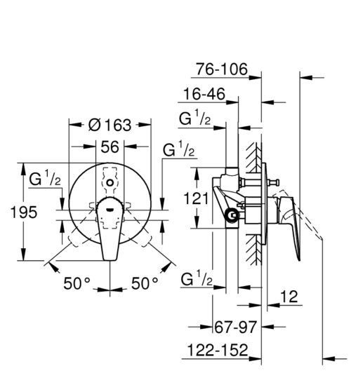 ΑΝΑΜΙΚΤΗΣ ΕΝΤΟΙΧΙΖΟΜΕΝΟΣ ΙΙ KIT BAUEDGE 29079001 ΧΡΩΜΕ GROHE 7 1301080002 new tech2 ΑΝΑΜΙΚΤΗΣ ΕΝΤΟΙΧΙΖΟΜΕΝΟΣ ΙΙ KIT BAUEDGE 29079001 ΧΡΩΜΕ GROHE
