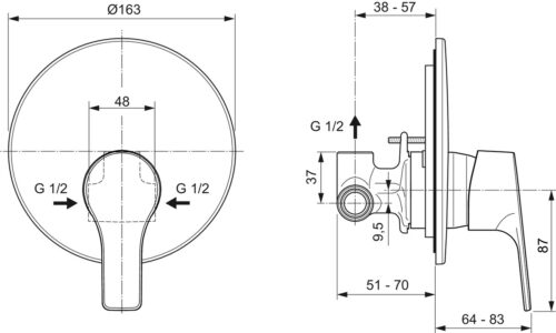 Alternative view of ΑΝΑΜΙΚΤΗΣ ΕΝΤΟΙΧΙΖΟΜΕΝΟΣ I IDEALSTREAM KIT ΧΡΩΜΕ IDEAL