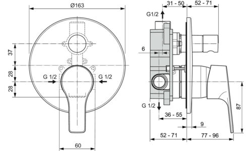 Alternative view of ΑΝΑΜΙΚΤΗΣ ΕΝΤΟΙΧΙΖΟΜΕΝΟΣ II IDEALSTREAM KIT ΧΡΩΜΕ IDEAL