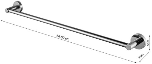 Alternative view of ΠΕΤΣΕΤΟΘΗΚΗ ΜΟΝΗ 64cm FAIRMONT MH08-40-10 ΧΡΩΜΕ BRONZE