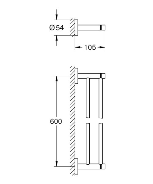 1403030033 34 35 tech ΠΕΤΣΕΤΟΘΗΚΗ ΔΙΠΛΗ ESSENTIALS SUPERSTEEL GROHE