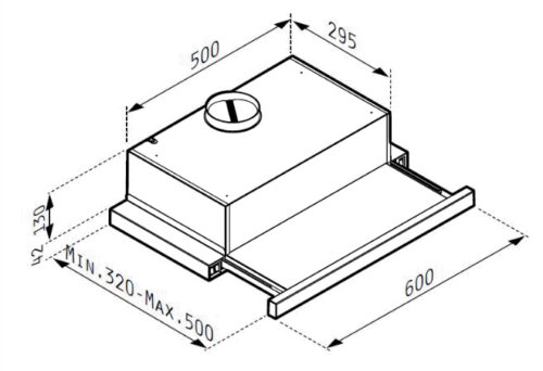 ΑΠΟΡΡΟΦΗΤΗΡΑΣ ΣΥΡΟΜΕΝΟΣ ECOLINE 60cm II ΜΑΥΡΟ ΓΥΑΛΙ PYRAMIS 8 1901020008 tech ΑΠΟΡΡΟΦΗΤΗΡΑΣ ΣΥΡΟΜΕΝΟΣ ECOLINE 60cm II ΜΑΥΡΟ ΓΥΑΛΙ PYRAMIS
