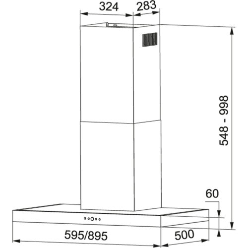 Alternative view of ΑΠΟΡΡΟΦΗΤΗΡΑΣ ΚΑΜΙΝΑΔΑ TIBER 60 XS INOX FRANKE