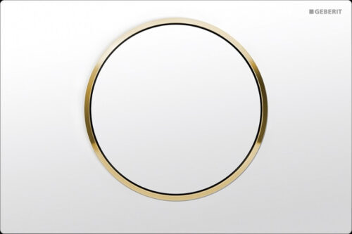 ΠΛΑΚΕΤΑ GEBERIT SIGMA 10 115.758.KK.5 ΛΕΥΚΟ - ΧΡΥΣΟ