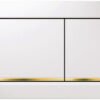 ΠΛΑΚΕΤΑ GEBERIT OMEGA 30 115.080.KK.1 ΛΕΥΚΟ - ΧΡΥΣΟ