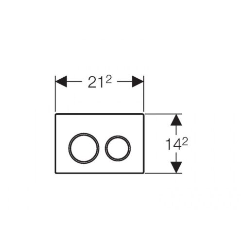 2203020094 tech ΠΛΑΚΕΤΑ GEBERIT OMEGA 20 DUAL FLUSH 115.085.KJ.1 ΛΕΥΚΟ
