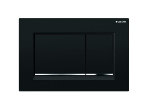 ΠΛΑΚΕΤΑ GEBERIT SIGMA 30 DUAL FLUSH 115.883.KM.1 ΜΑΥΡΟ ΓΥΑΛΙΣΤΕΡΟ