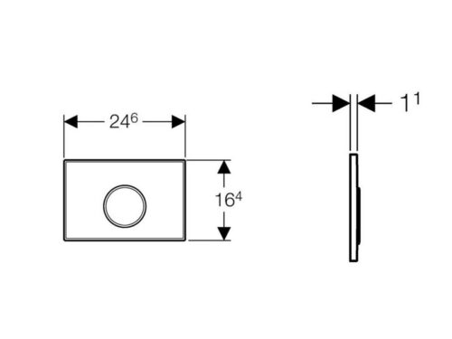 ΠΛΑΚΕΤΑ GEBERIT SIGMA 10 115.758.KH.5 ΧΡΩΜΕ 6 2203020098 teck ΠΛΑΚΕΤΑ GEBERIT SIGMA 10 115.758.KH.5 ΧΡΩΜΕ