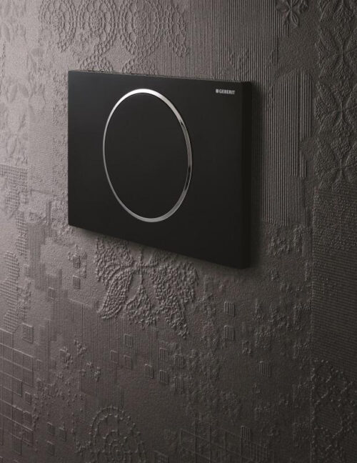 ΠΛΑΚΕΤΑ GEBERIT SIGMA 10 115.758.14.5 ΜΑΥΡΟ ΜΑΤ