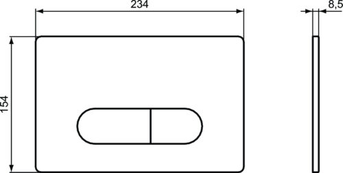 2203020114 tech 1 ΠΛΑΚΕΤΑ IDEAL OLEAS M1 R0115A6 ΜΑΥΡΗ