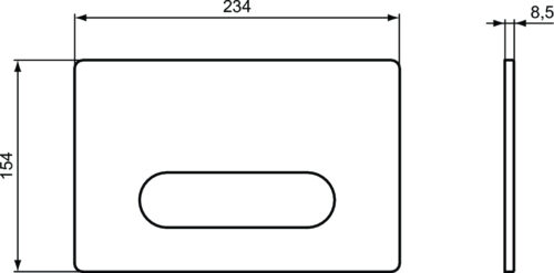 2203020130 tech ΠΛΑΚΕΤΑ IDEAL OLEAS M4 R0126JG ΧΡΩΜΕ ΜΑΤ
