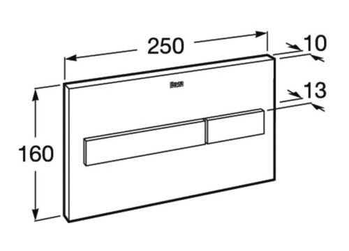 2203020134 tech ΠΛΑΚΕΤΑ PL7 DUAL A890088308 ΓΥΑΛΙ ΜΑΥΡΟ ROCA