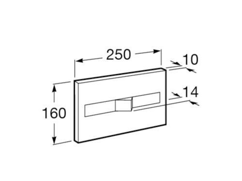 ΠΛΑΚΕΤΑ ROCA PL2 DUAL A890096002 ΜΑΤ ΧΡΩΜΕ 8 2203020142 tech ΠΛΑΚΕΤΑ ROCA PL2 DUAL A890096002 ΜΑΤ ΧΡΩΜΕ
