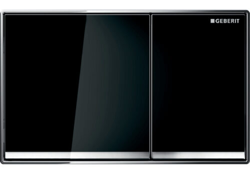 ΠΛΑΚΕΤΑ GEBERIT OMEGA 60 115.081.SJ.1 ΜΑΥΡΟ ΓΥΑΛΙ