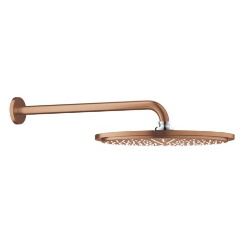 ΚΕΦΑΛΗ ΚΑΙ ΒΡΑΧΙΟΝΑΣ ΤΟΙΧΟΥ RAINSHOWER COSMOPOLITAN 310 38cm 26066DL0 BRUSHED WARM SUNSET GROHE