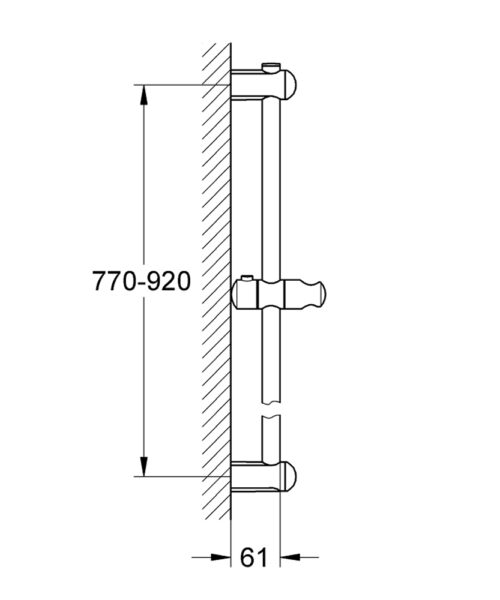 Alternative view of ΒΕΡΓΑ ΝΤΟΥΖ EUPHORIA 90cm 27500 GROHE