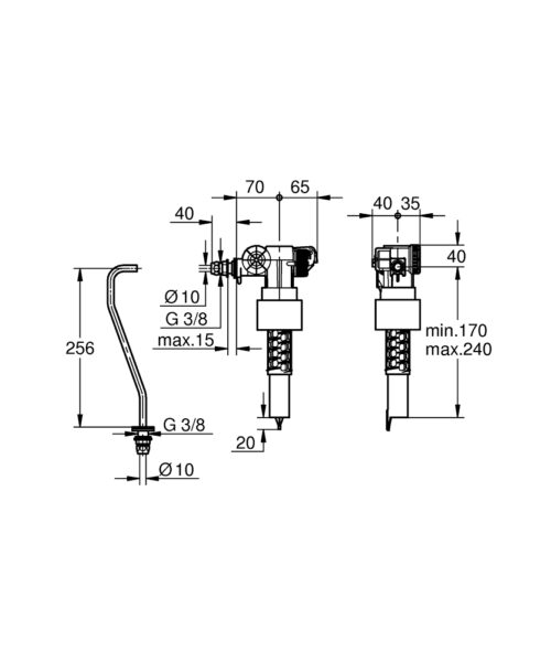 4002100038 tech ΦΛΟΤΕΡ ΠΥΘΜΕΝΟΣ ΓΕΝΙΚΗΣ ΧΡΗΣΗΣ 3/8" 37093000 GROHE