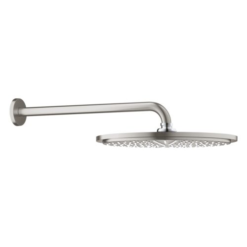 ΚΕΦΑΛΗ ΚΑΙ ΒΡΑΧΙΟΝΑΣ ΤΟΙΧΟΥ 38cm 26066 SUPER STEEL GROHE