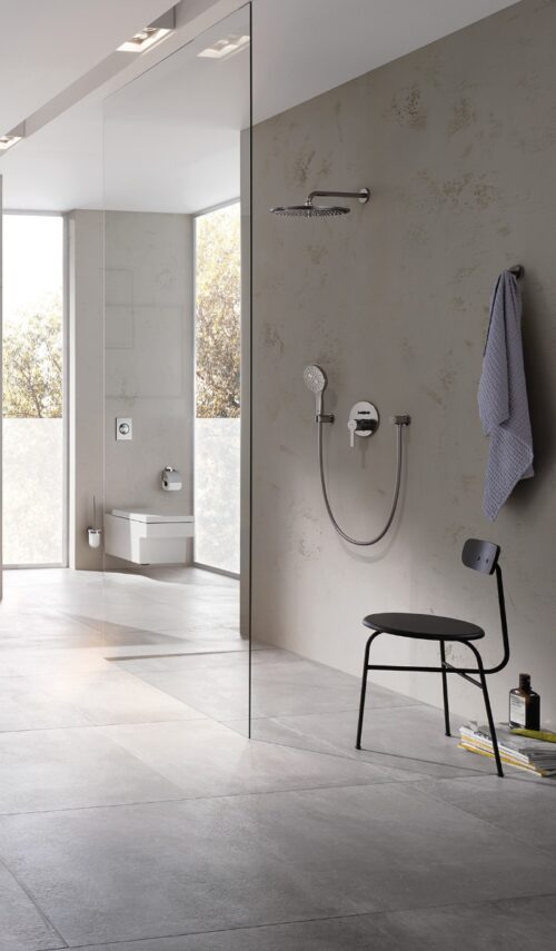 ΚΕΦΑΛΗ ΚΑΙ ΒΡΑΧΙΟΝΑΣ ΤΟΙΧΟΥ RAINSHOWER COSMOPOLITAN 310 38cm 26066DC0 SUPERSTEEL GROHE