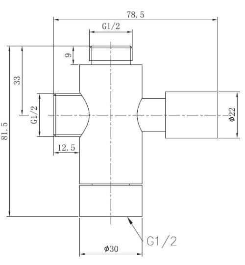Alternative view of ΕΚΤΡΟΠΕΑΣ 1/2''Α-1/2''Α-1/2''Θ DV3812 PICCADILLY