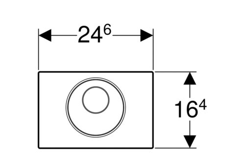 4004010136 tech ΠΛΑΚΕΤΑ ΦΩΤΟΚΥΤΤΑΡΟΥ SIGMA 10 GEBERIT 115.856.SN.6 INOX