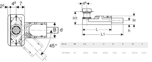4004015021 tech ΣΙΦΩΝΙ ΔΑΠΕΔΟΥ CLEANLINE B 9cm GEBERIT