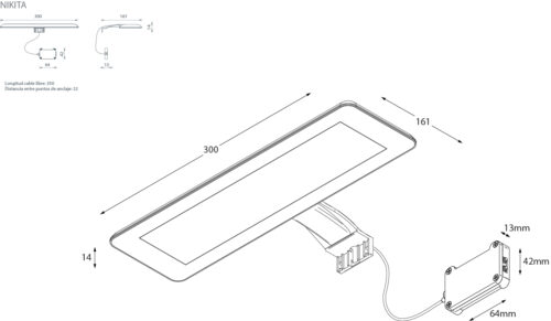 Alternative view of ΦΩΤΙΣΤΙΚΟ ΑΠΛΙΚΑ ΝΙΚΙΤΑ 300mm LED ΛΕΥΚΟ - ΧΡΩΜΕ
