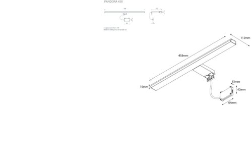 Alternative view of ΦΩΤΙΣΤΙΚΟ ΑΠΛΙΚΑ ΠΑΝΤΟΡΑ 458mm LED ΧΡΩΜΕ