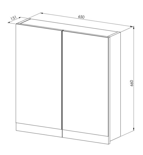 Alternative view of ΚΑΘΡΕΠΤΗΣ ΜΠΑΝΙΟΥ 65cm ΜΑ ΜΟΝΑ ΧΡΩΜΑ ΚΑΦΕ