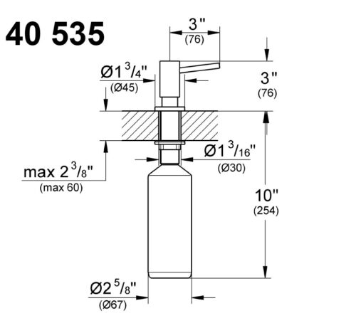 1403030050 tech ΝΤΙΣΠΕΝΣΕΡ ΚΟΥΖΙΝΑΣ ΜΕΤΑΛΛΙΚΟ 40535 SUPERSTEEL GROHE