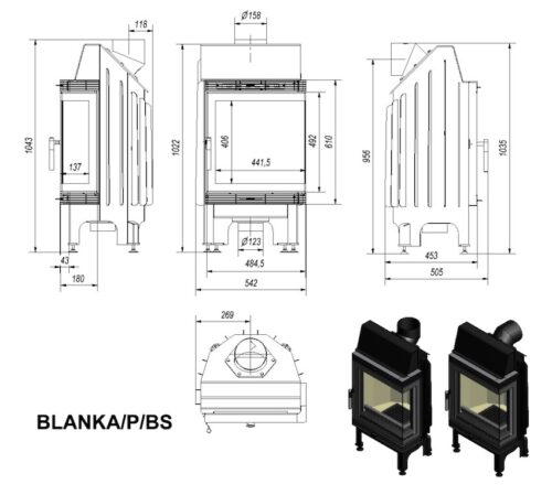 Alternative view of KRATKI BLANKA BS ΔΕΞΙΑ ΓΩΝΙΑ 8KW ΕΝΕΡΓΕΙΑΚΟ ΤΖΑΚΙ ΑΕΡΟΘΕΡΜΟ ΜΕ ΕΠΕΝΔΥΣΗ ACUMOTTE