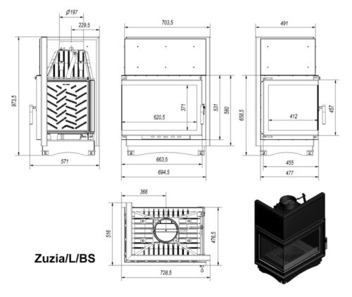 Alternative view of KRATKI ZUZIA BS ΑΡΙΣΤΕΡΗ ΓΩΝΙΑ 16KW / 140-160m2 ΕΝΕΡΓΕΙΑΚΟ ΤΖΑΚΙ ΜΑΝΤΕΜΕΝΙΟ