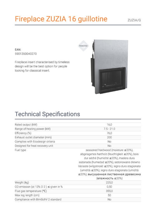 fireplace zuzia 16 guillotine page 1