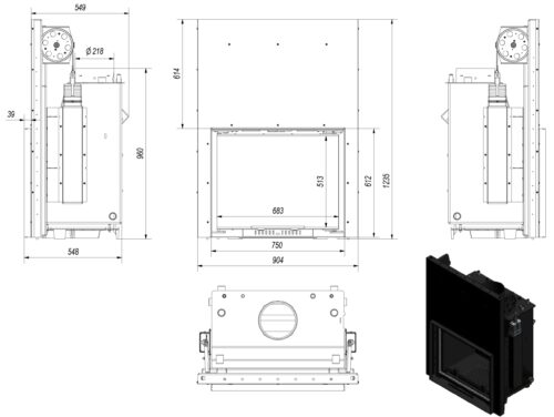 Alternative view of KRATKI AMELIA/PW ΣΥΡΟΜΕΝΗ 28KW / 250-300m2 ΤΖΑΚΙ ΛΕΒΗΤΑΣ ΚΛΕΙΣΤΟΥ ΔΟΧΕΙΟΥ ΔΙΑΣΤΟΛΗΣ