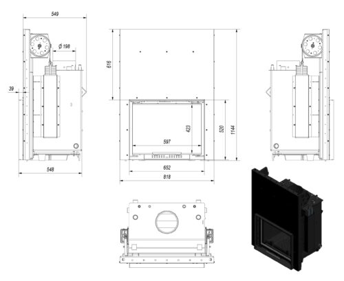 Alternative view of KRATKI ZUZIA/PW ΣΥΡΟΜΕΝΗ 12KW / 120-150m2 ΤΖΑΚΙ ΛΕΒΗΤΑΣ ΚΛΕΙΣΤΟΥ ΔΟΧΕΙΟΥ ΔΙΑΣΤΟΛΗΣ