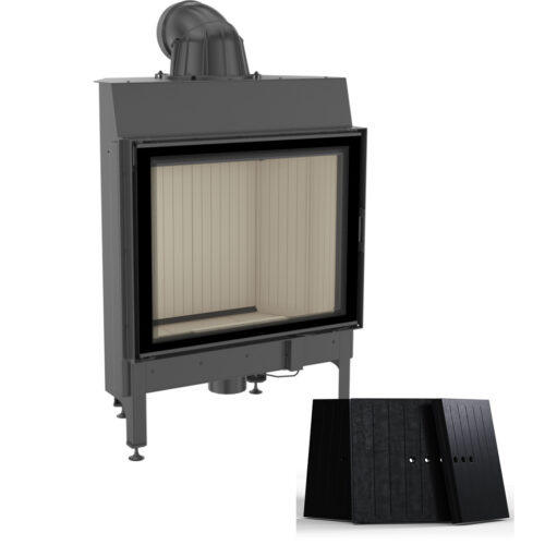 KRATKI NADIA/13/BLACK ΑΝΟΙΓΟΜΕΝΟ ECODESIGN 13KW (100-140Μ2) ΕΝΕΡΓΕΙΑΚΟ ΤΖΑΚΙ ΑΕΡΟΘΕΡΜΟ ΜΕ ΜΑΥΡΑ ΚΕΡΑΜΙΚΑ TERMOTEC