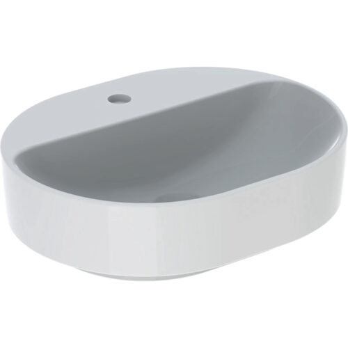 ΝΙΠΤΗΡΑΣ VARIFORM 50x40cm ΕΛΛΕΙΠΤΙΚΟΣ ΜΕ ΟΠΗ ΧΩΡΙΣ ΥΠΕΡΧΕΙΛΙΣΗ ΛΕΥΚΟΣ ΕΛΕΥΘΕΡΗΣ ΤΟΠΟΘΕΤΗΣΗΣ GEBERIT