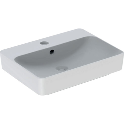 ΝΙΠΤΗΡΑΣ VARIFORM 60x45cm ΟΡΘΟΓΩΝΙΟΣ ΜΕ ΟΠΗ ΚΑΙ ΥΠΕΡΧΕΙΛΙΣΗ ΛΕΥΚΟΣ ΕΛΕΥΘΕΡΗΣ ΤΟΠΟΘΕΤΗΣΗΣ GEBERIT