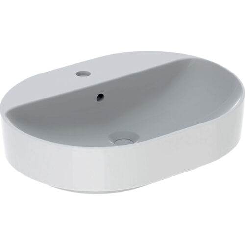 ΝΙΠΤΗΡΑΣ VARIFORM 60x45cm ΕΛΛΕΙΠΤΙΚΟΣ ΜΕ ΟΠΗ ΚΑΙ ΥΠΕΡΧΕΙΛΙΣΗ ΛΕΥΚΟΣ ΕΛΕΥΘΕΡΗΣ ΤΟΠΟΘΕΤΗΣΗΣ GEBERIT