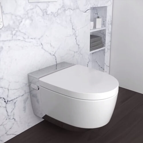 ΛΕΚΑΝΗ ΚΡΕΜΑΣΤΗ AQUACLEAN MERA COMFORT ΧΡΩΜΕ ΜΕ SOFT CLOSE ΚΑΠΑΚΙ GEBERIT