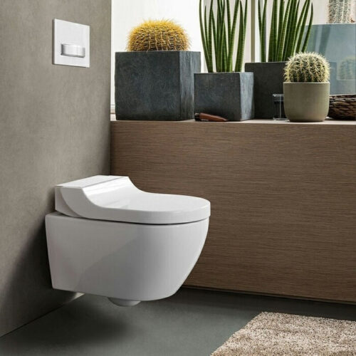 ΛΕΚΑΝΗ ΚΡΕΜΑΣΤΗ AQUACLEAN TUMA COMFORT RIMLESS ΜΕ SOFT CLOSE ΚΑΠΑΚΙ GEBERIT